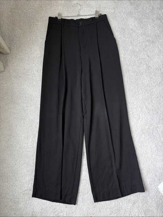 Zara Pants - Zara Black Wide-Leg Women's Trousers